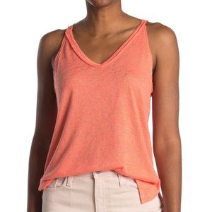Women's Coral Melrose & Market V Neck BurnOut Tank